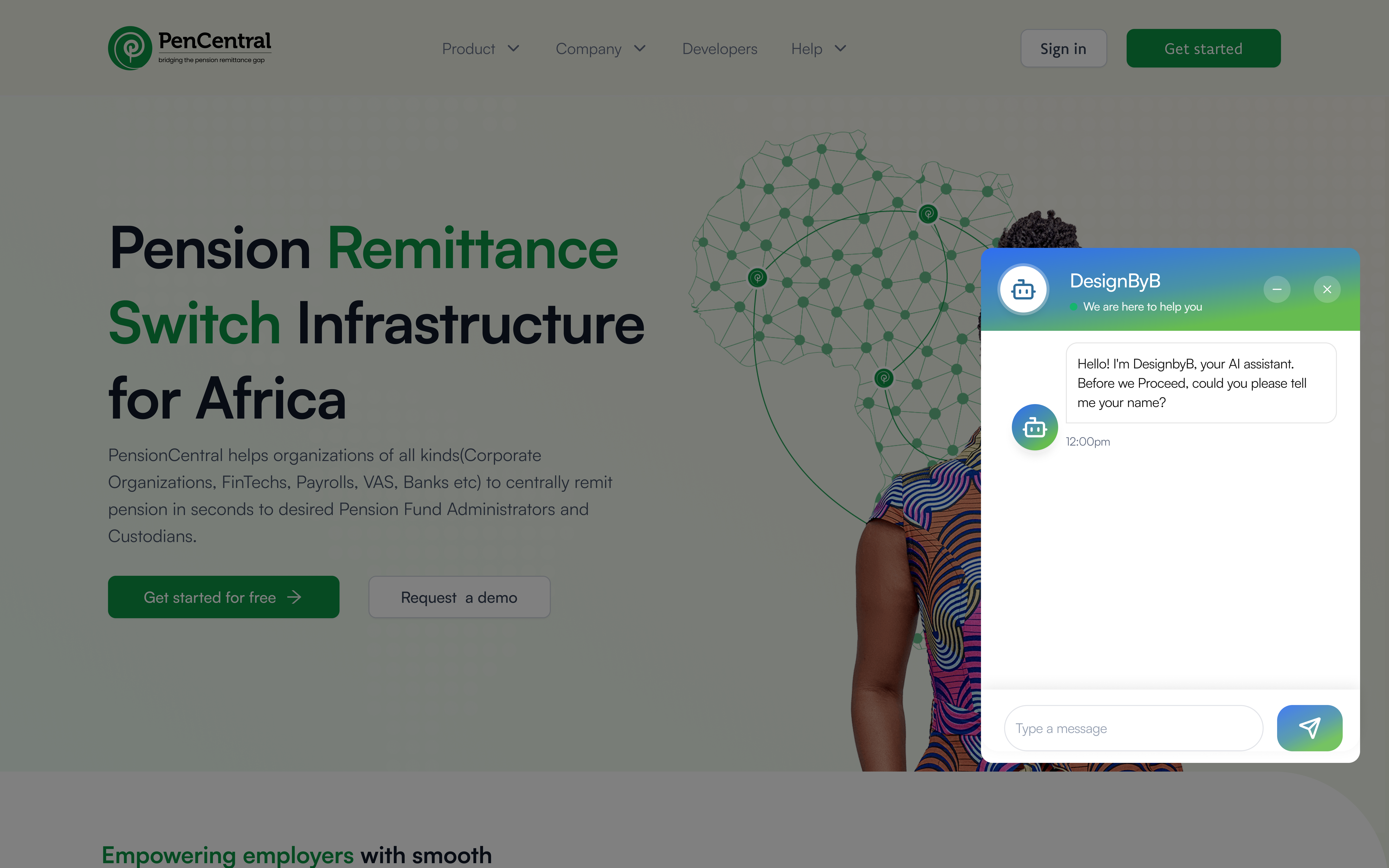 HelpNest chatbot icon and an open chatbot conversation